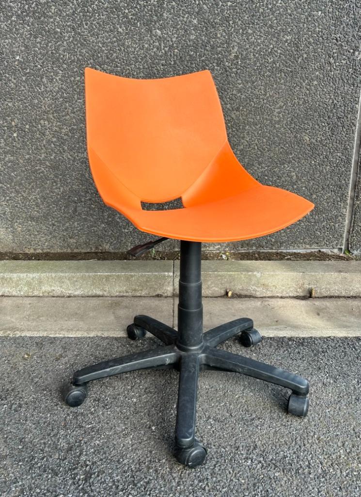 Bureaustoelen, oranje, Shell, Angelo Pinaffo, Ophalen, Gebruikt