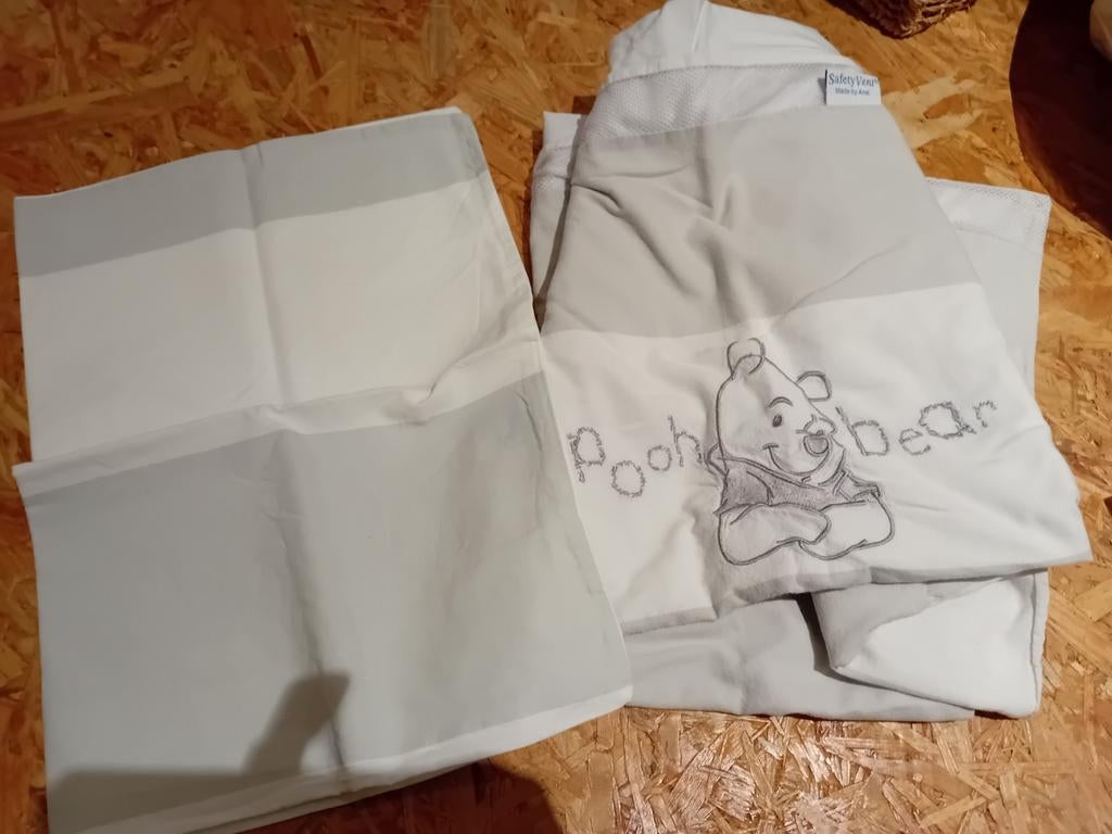 Dekbedovertrek babybed Winnie the Pooh, Kinderen en Baby's, Ophalen of Verzenden, Zo goed als nieuw, Dekbedovertrek
