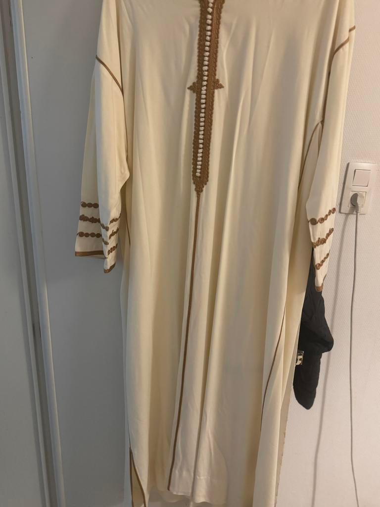 Jellaba marocaine élégante - crème - Taille M/L, Taille 42/44 (L), Enlèvement ou Envoi, Sans marque, Autres couleurs