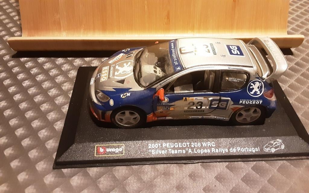PEUGEOT 206 wrc miniatuur, Ophalen of Verzenden, Nieuw
