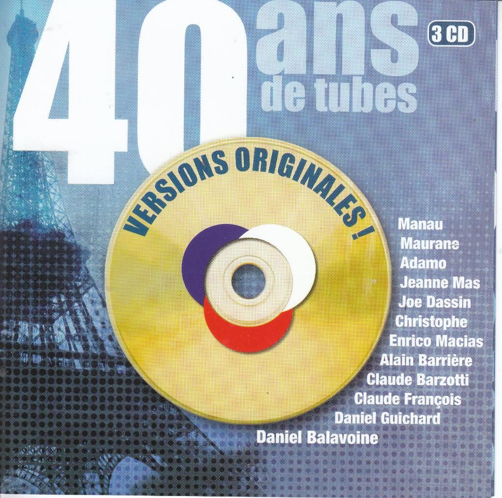 40 ans des tubes met 50 originele Franse hits, CD & DVD, Envoi, Pop
