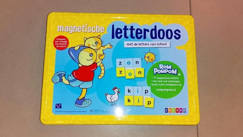 magnetische letterdoos 4-6 jaar, Kinderen en Baby's, Ophalen of Verzenden