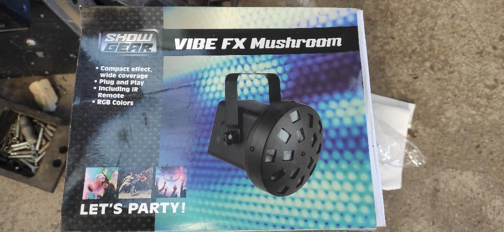 2 x Jeu de lumière Showgear VIBE FX Mushroom - commande, Musique & Instruments, Lumières & Lasers, Enlèvement, Comme neuf, Lumières