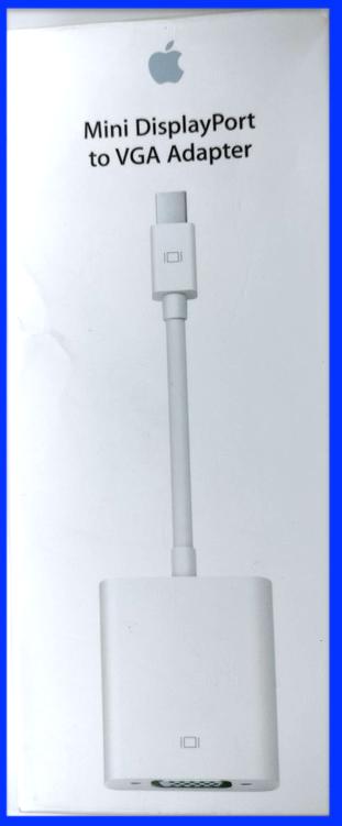 Mini DisplayPort-naar-VGA Macbook Apple-adapter, Computers en Software, Laptop-opladers, Zo goed als nieuw, Ophalen of Verzenden