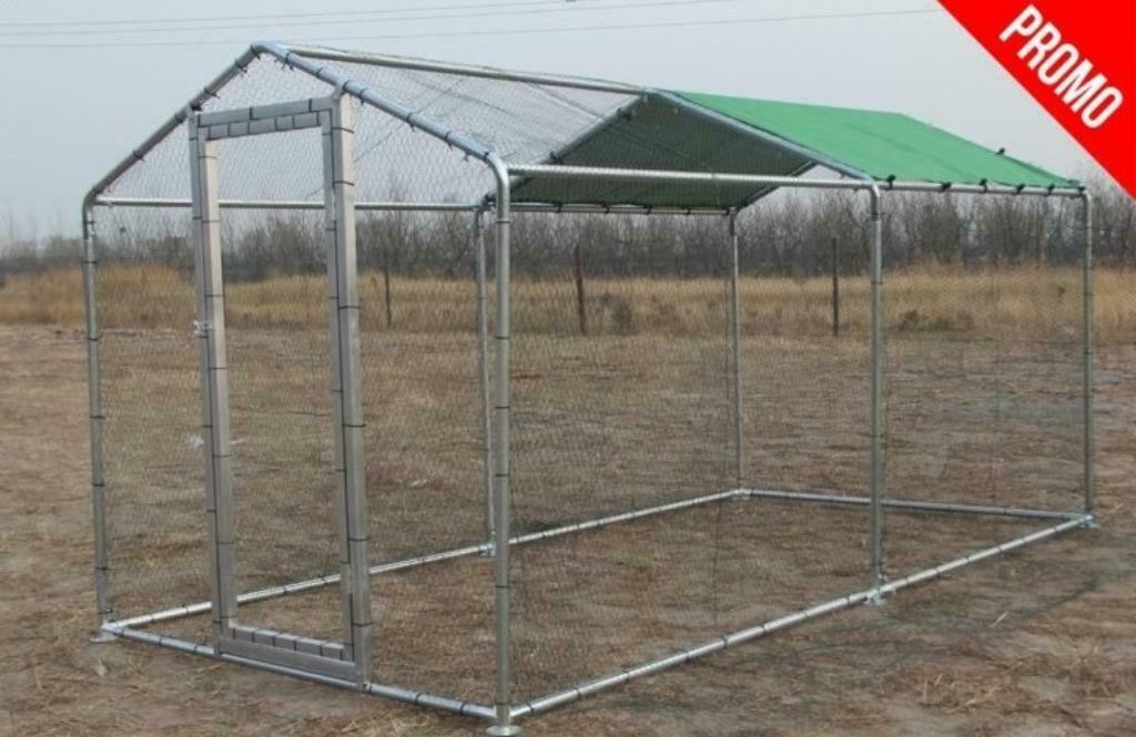 Poulailler enclos parc voliere chatiere 8m² 4x2x2,25m XXL, Animaux & Accessoires, Autres accessoires pour animaux, Neuf, Envoi