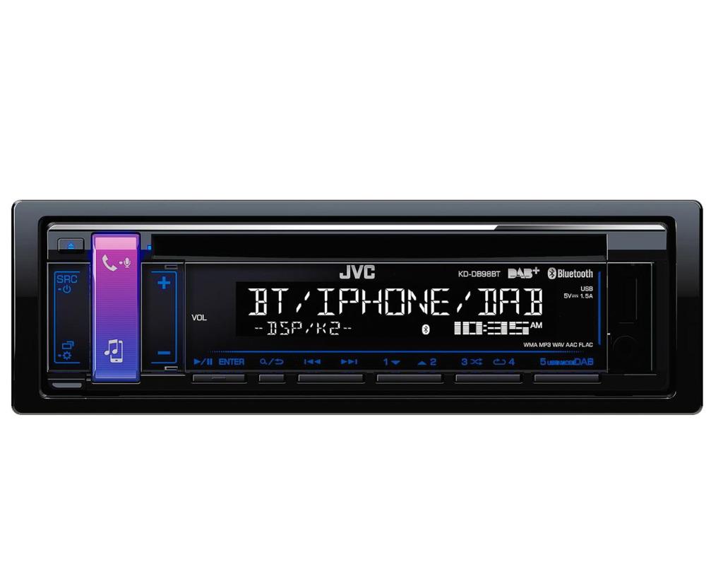 Autoradio DAB+ JVC KD-DB98BT, Enlèvement, Comme neuf