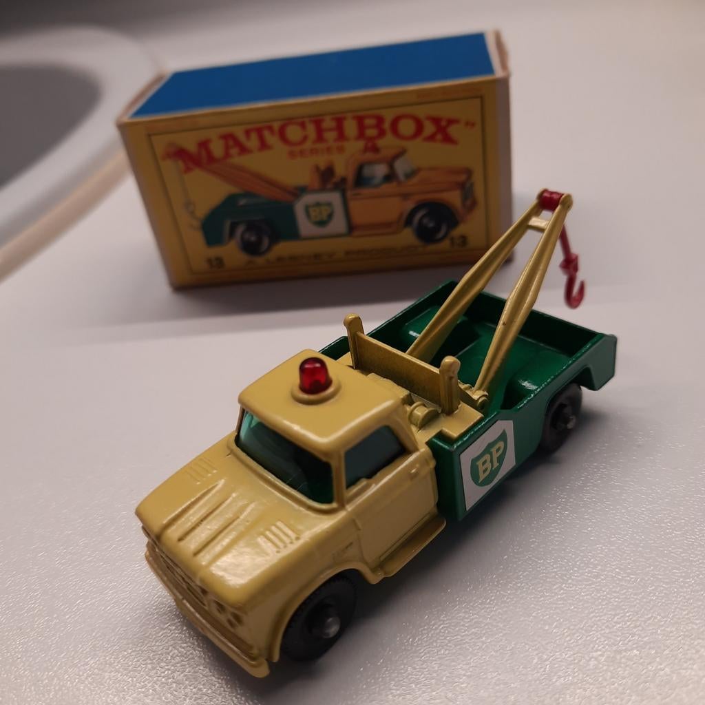MATCHBOX nr.13 DODGE WRECK TRUCK. Vintage. MIB., Ophalen, Nieuw, Bus of Vrachtwagen, Matchbox