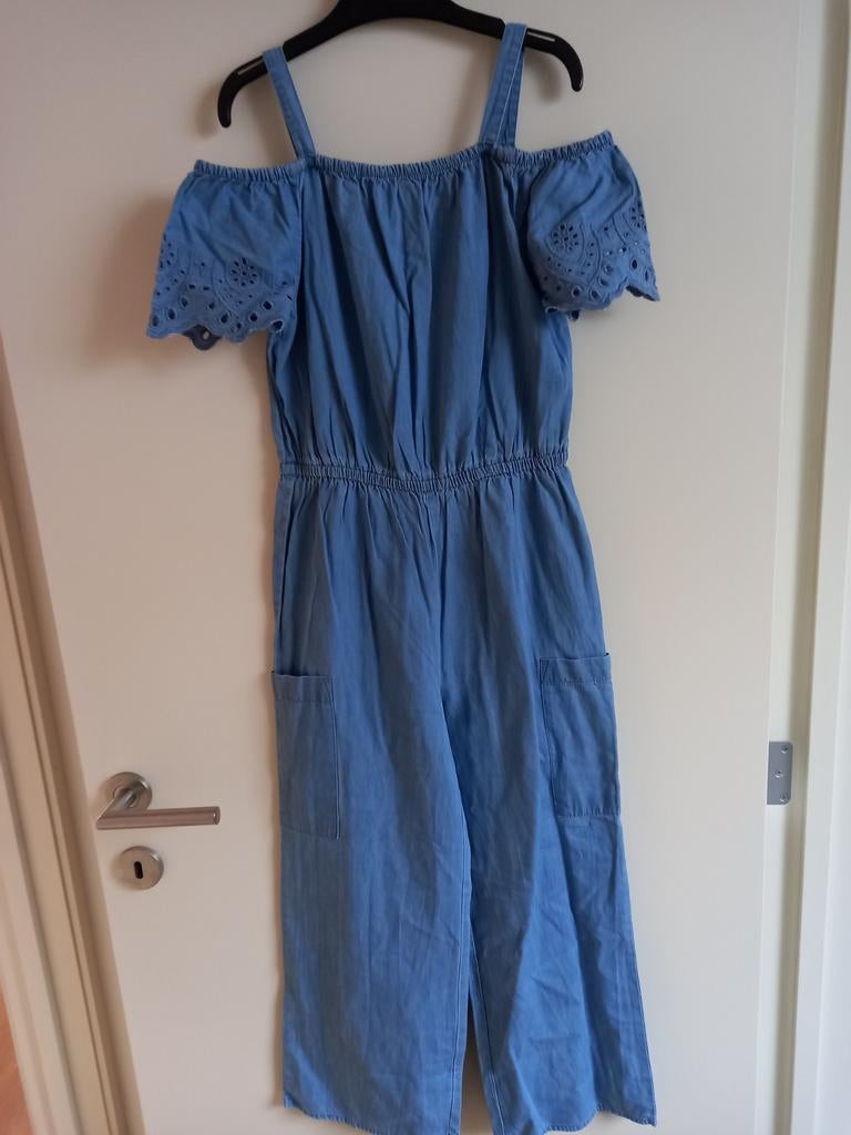 Jeans jumpsuit maat 152, Enlèvement ou Envoi, Utilisé, Fille, Autres types