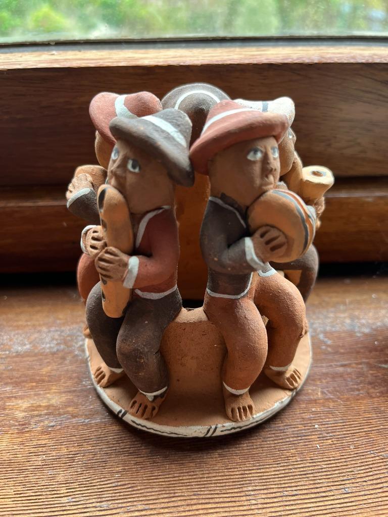 Peruviaanse muzikanten terra cota, Ophalen of Verzenden