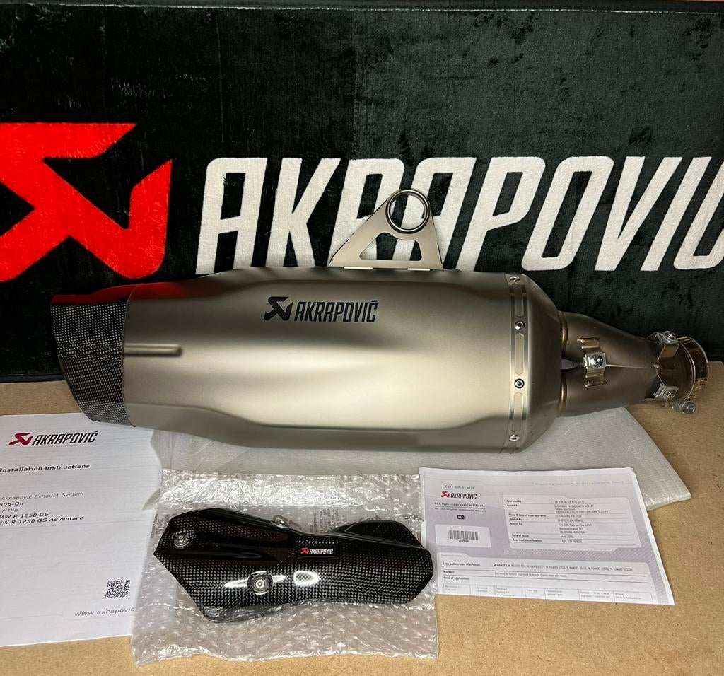 SOLD// Akrapovic Titanium BMW R1250GS/ R1200GS R1250GSA, Ophalen of Verzenden