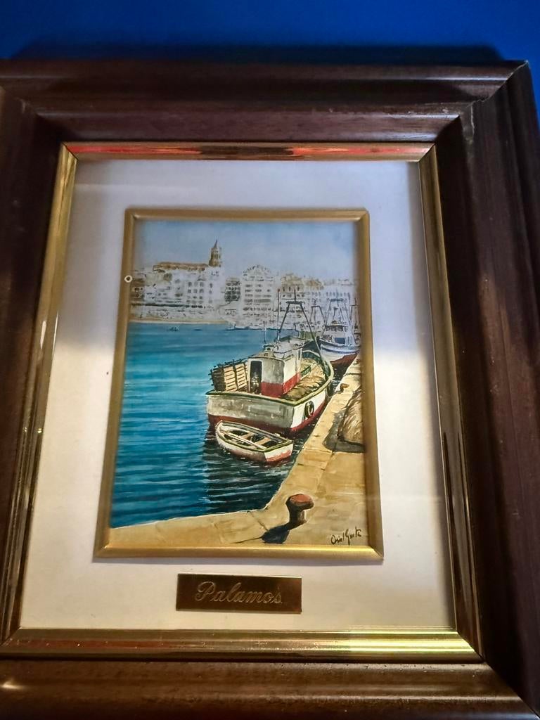 Tekening, foto, Palamos, Ophalen of Verzenden