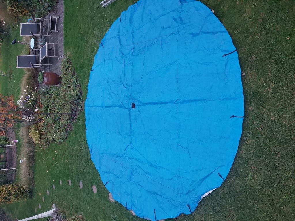 Hoes voor trampoline doorsnede 3,80 m, Ophalen, Gebruikt
