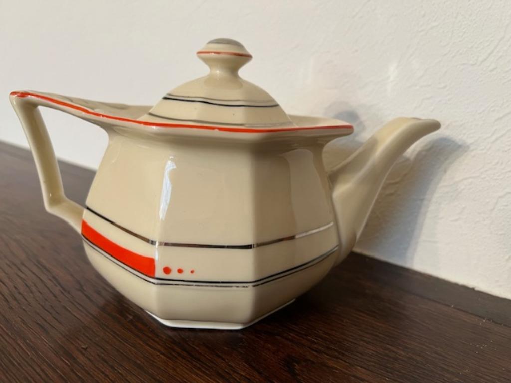 Art Deco theepot Cambridge Ivory, Antiek en Kunst, Ophalen