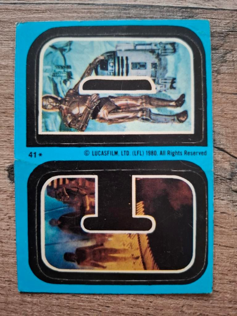 Star Wars : Topp's sticker, Verzenden, Zo goed als nieuw