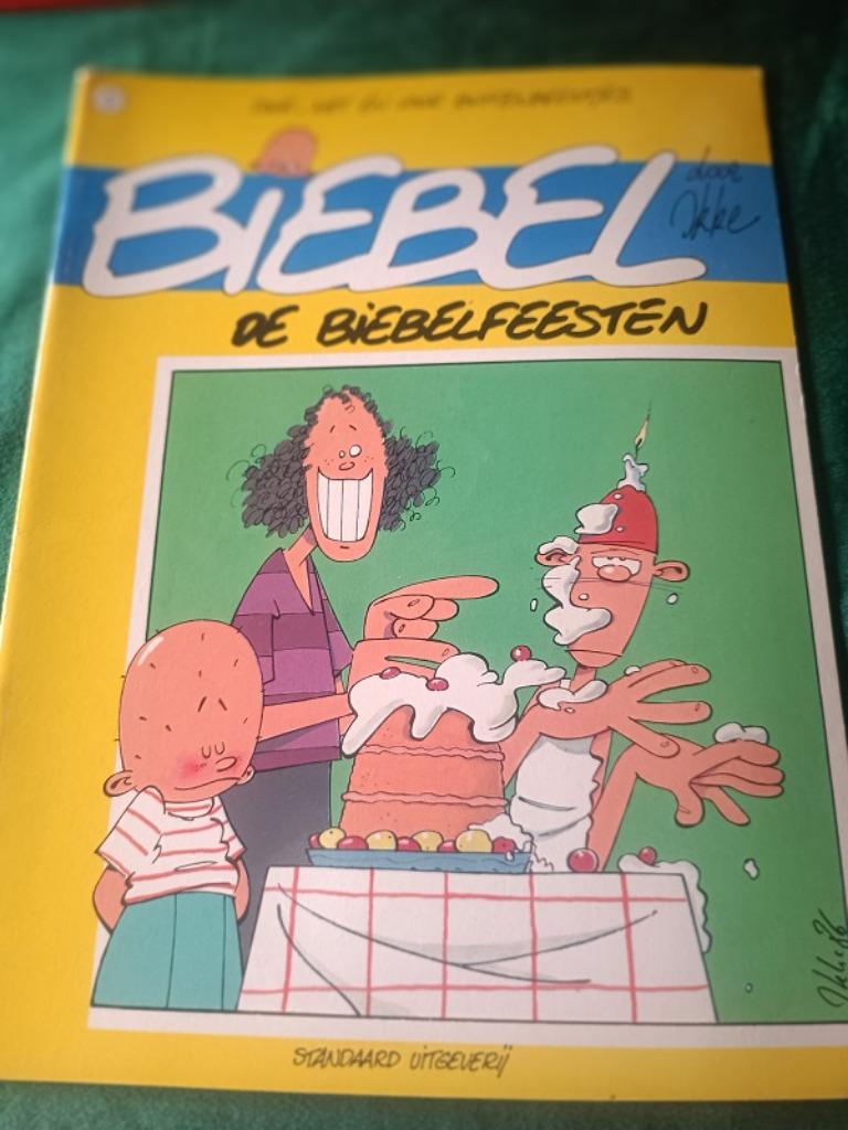 Stripverhaal Biebel 'De Biebelfeesten', Boeken, Stripverhalen, Gelezen, Eén stripboek, Ikke, Ophalen of Verzenden