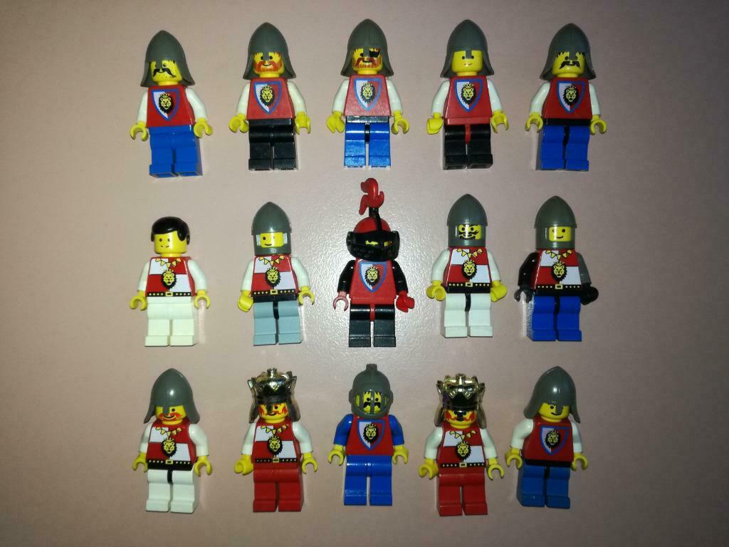 lego royal knights ridders leeuw minifigs castle - lot O, Ophalen of Verzenden, Gebruikt, Lego