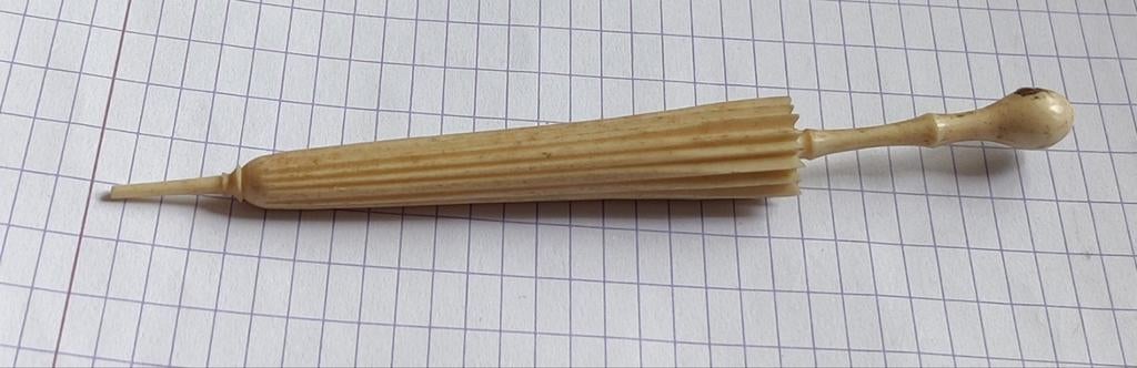 Vintage paraplu met naainaaldhouder, Antiek en Kunst, Ophalen