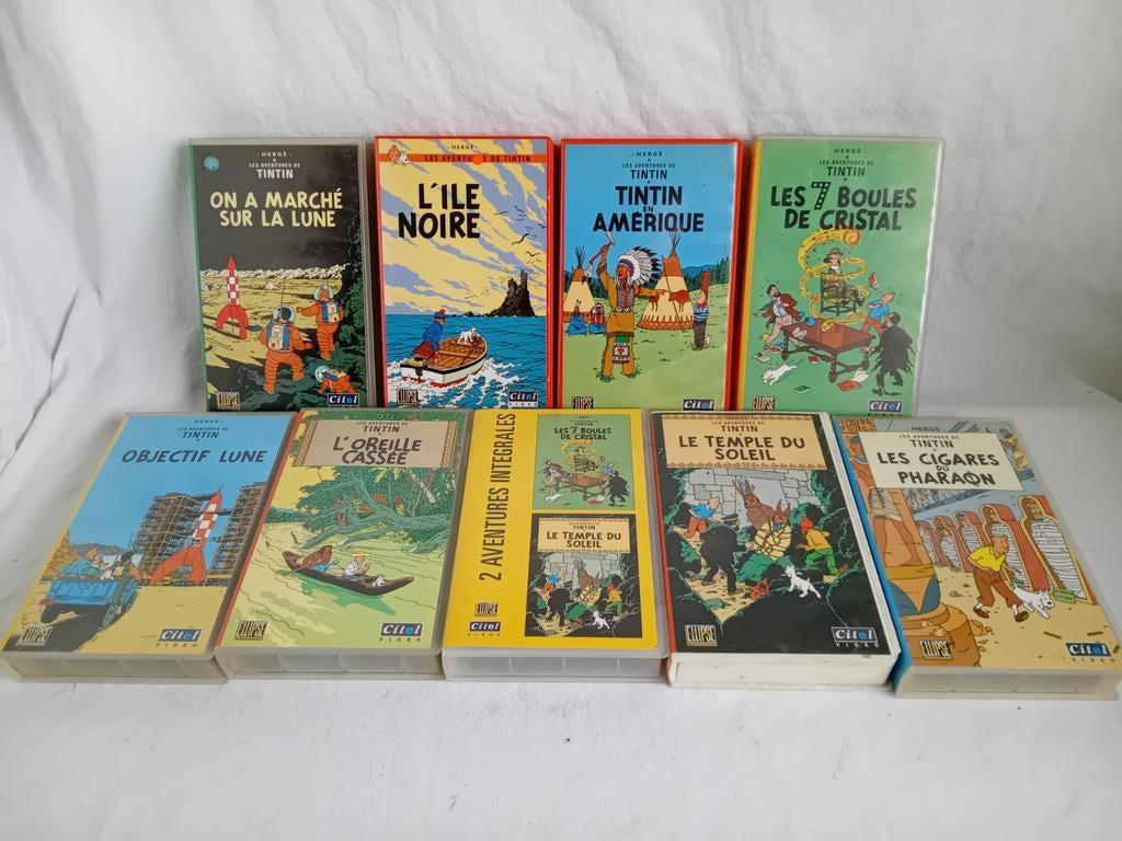 VHS Tintin, À partir de 6 ans, Enlèvement ou Envoi, Dessin animé, Comme neuf