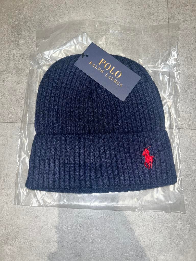 Polo ralph lauren muts (navyblauw), Verzenden, Overige maten, Muts, Polo Ralph Lauren