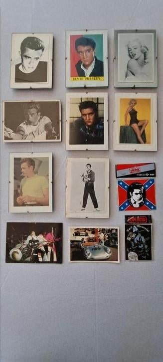 Ingelijste foto's Elvis Presley /James Dean/Marilyn Monroe, Ophalen