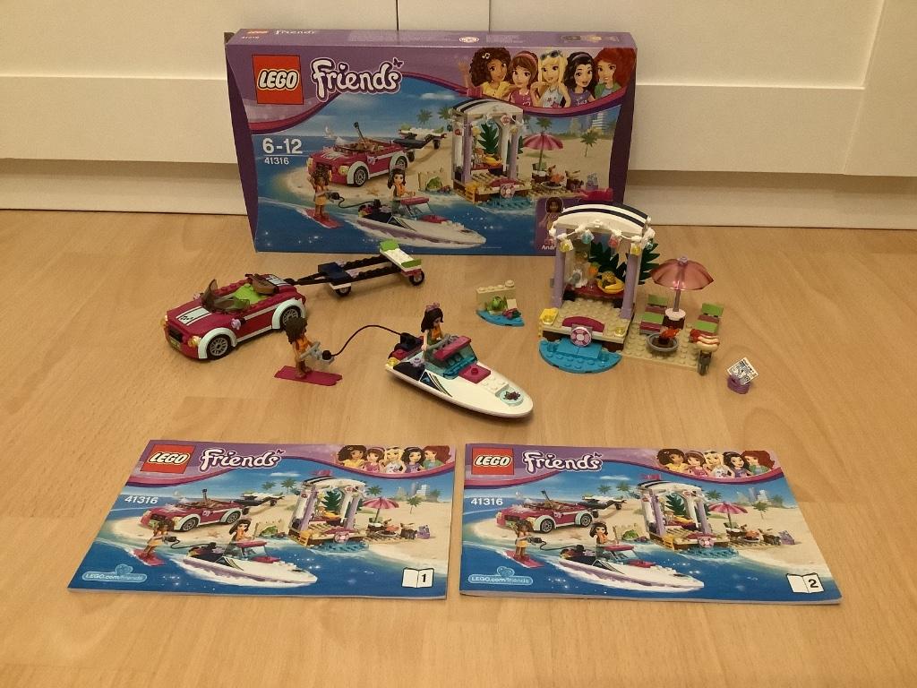 Lego Friends 41316 Andrea’s speedboot, Kinderen en Baby's, Speelgoed | Duplo en Lego, Zo goed als nieuw, Lego, Complete set, Ophalen