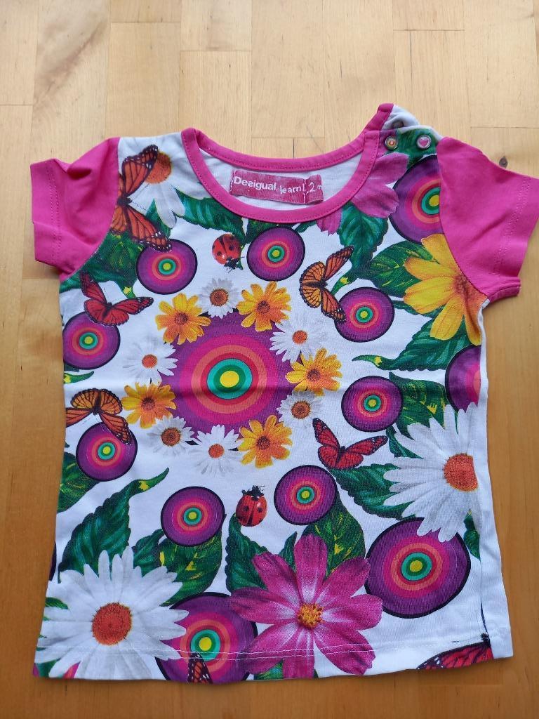 Etat neuf, t-shirt Desigual taille 80, fille, Desigual, Enlèvement ou Envoi, Comme neuf, Chemisette ou Manches longues
