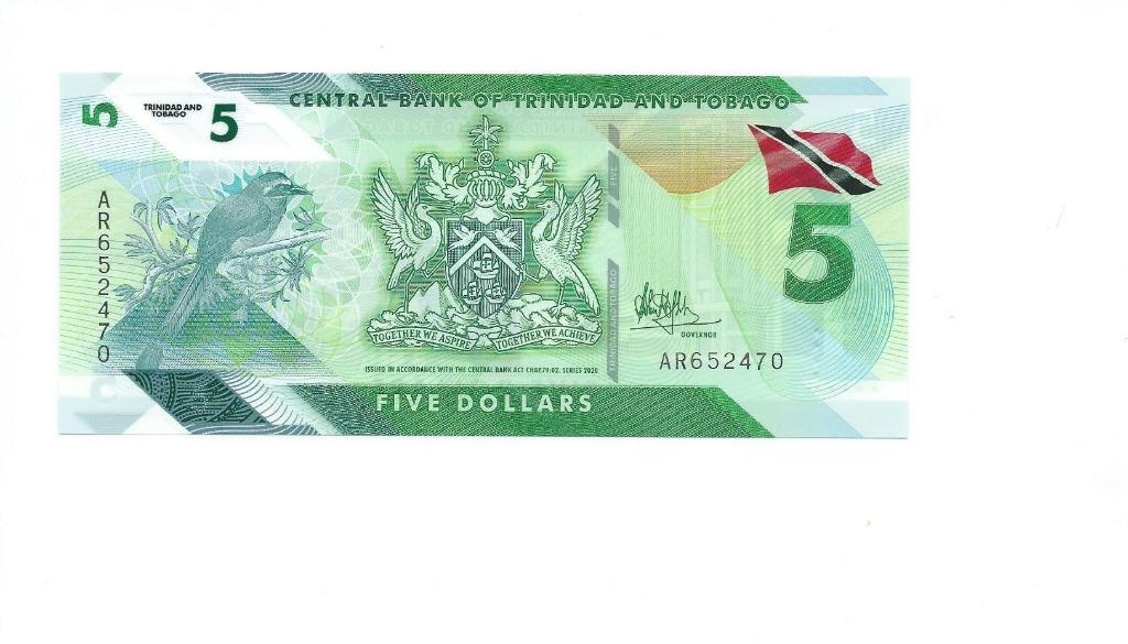 Trinidad & Tobago, 5 Dollars 2020, UNC., Enlèvement ou Envoi, Amérique du Nord, Billets en vrac