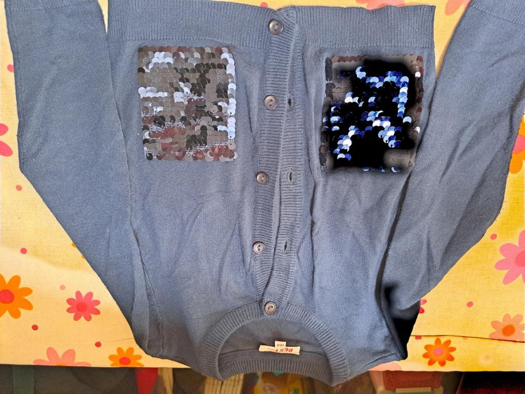 Blauwe gilet maat 104 meisjes, Kinderen en Baby's, Kinderkleding | Maat 104, Meisje, Trui of Vest, JBC, Ophalen of Verzenden