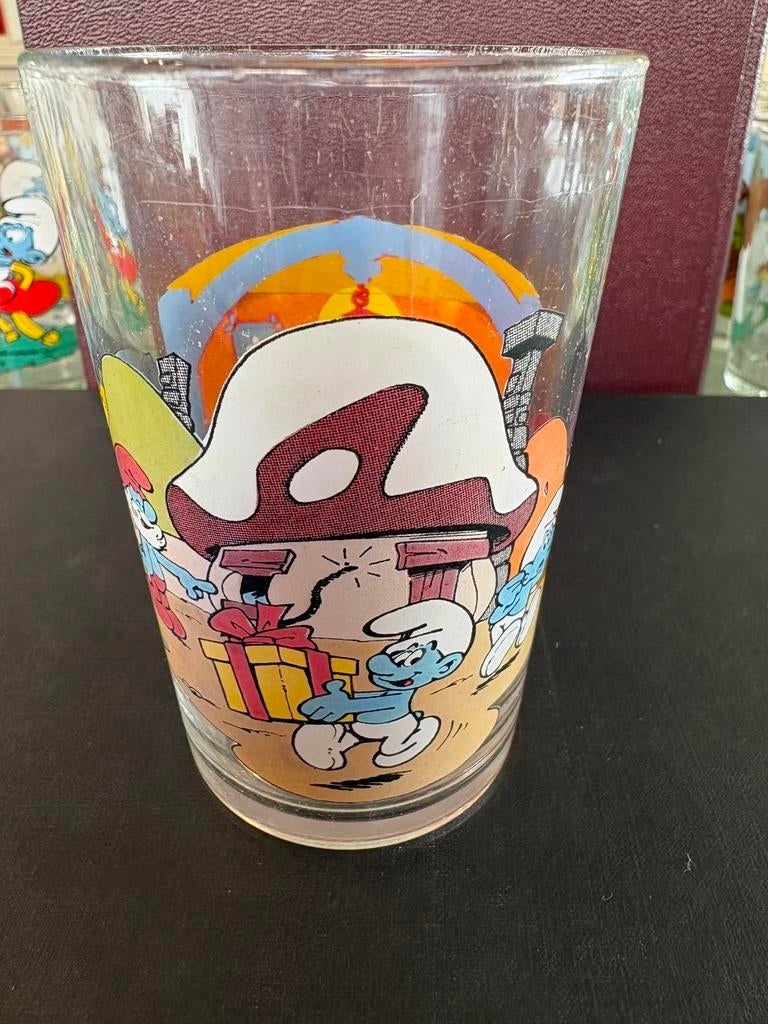 Smurfen glas Benedictin, Verzamelen, Ophalen of Verzenden, Zo goed als nieuw