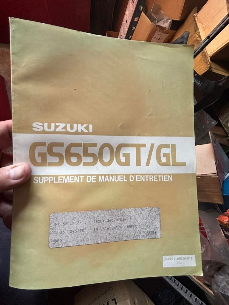 Supplement handboek op Suzuki GS650 GT, Motoren, Ophalen of Verzenden, Suzuki