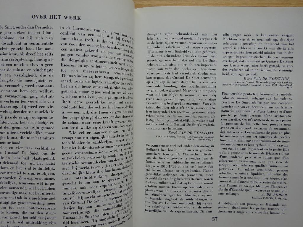 Gustave de Smet, 1961 retrospectieve KMSKA, Enlèvement ou Envoi, Utilisé, Peinture et dessin