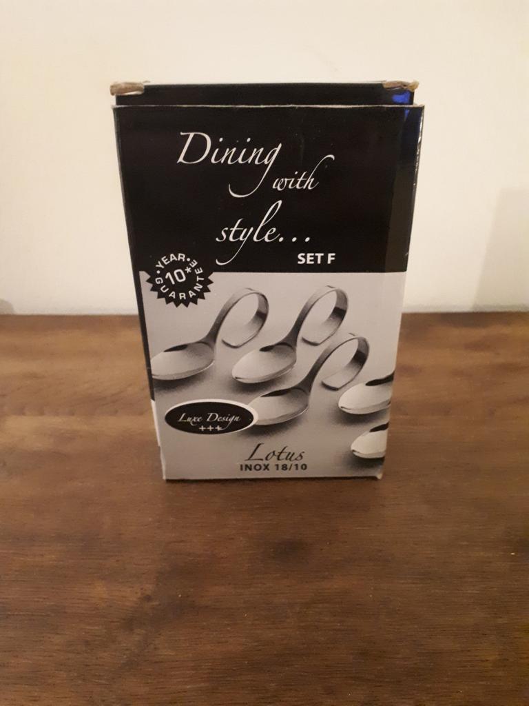 6 Aperitief / Tapas Lepels Inox 18/10, Ophalen of Verzenden, Zo goed als nieuw