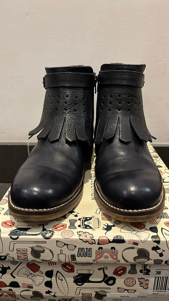 Blauwe bottines River Woods maat 38, Enlèvement ou Envoi, River Woods, Comme neuf, Boots et Botinnes