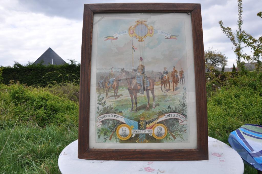 §  cadre lithographie louis geens 1900, Antiek en Kunst, Ophalen of Verzenden