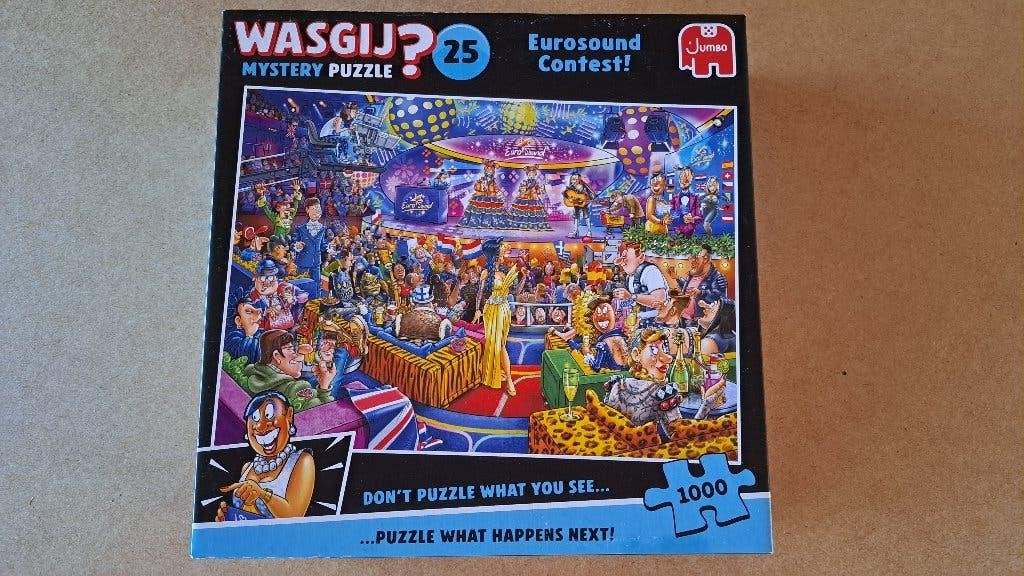 puzzel WASGIJ "Eurosong Contest", Hobby en Vrije tijd, Ophalen, 500 t/m 1500 stukjes, Zo goed als nieuw, Legpuzzel