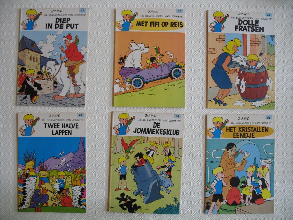 Jommeke strips oranje reeks, 17 stuks, Boeken, Stripverhalen, Meerdere stripboeken, Ophalen of Verzenden, Zo goed als nieuw