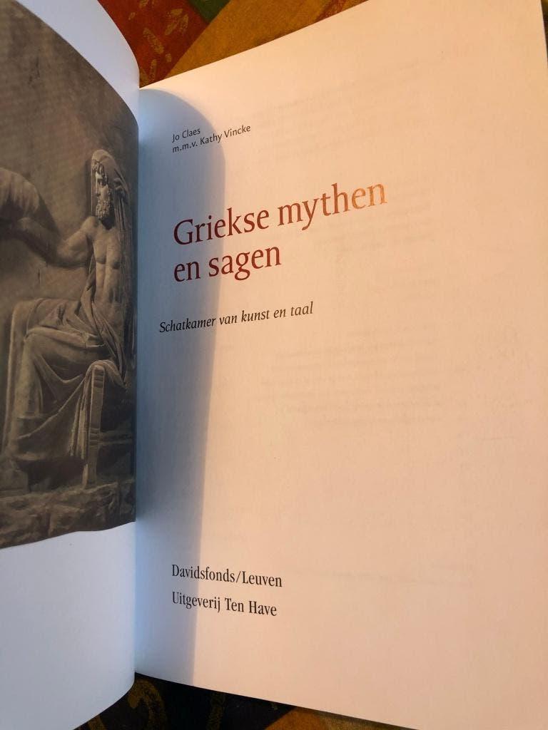 Jo Claes: Griekse Mythen En Sagen Schatkamer van kunst en ta, Ophalen of Verzenden, Zo goed als nieuw, Jo Claes