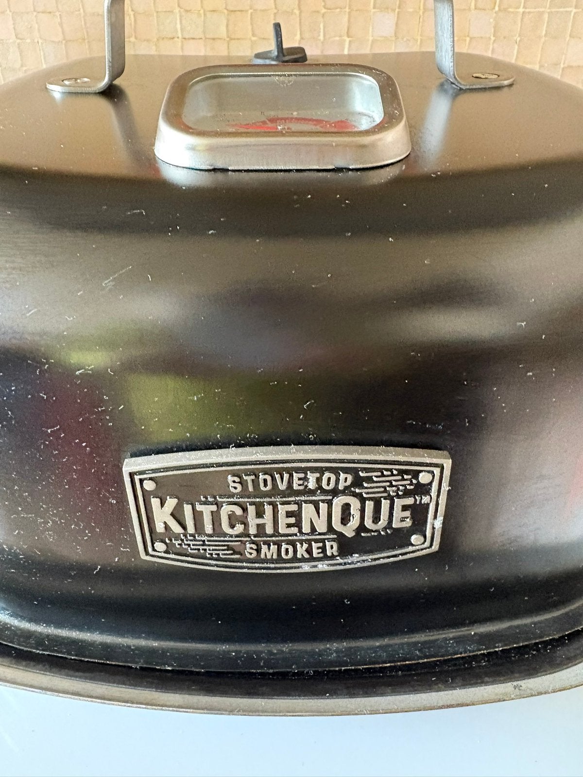 Cuisinière KitchenQue, fumeur/fumoir + cheminée à bois, Enlèvement