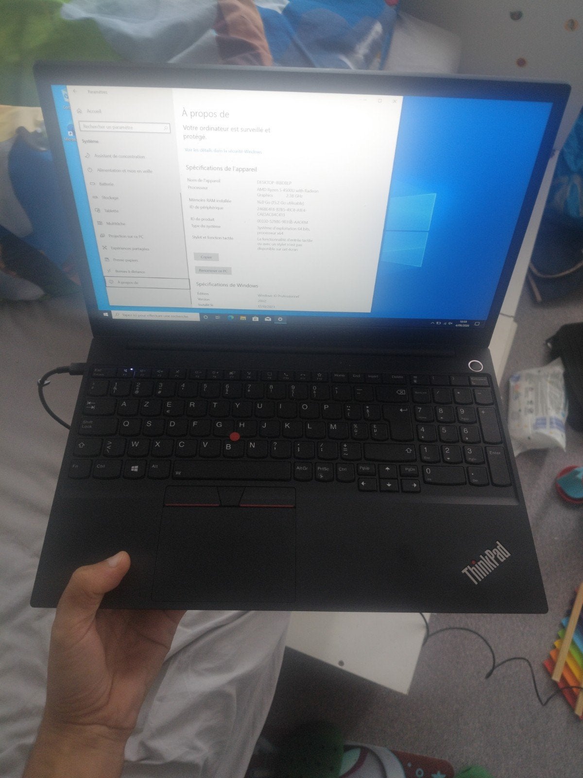 Lenovo e15 gen2 ryzen5, Comme neuf, Enlèvement, SSD, Lenovo e15