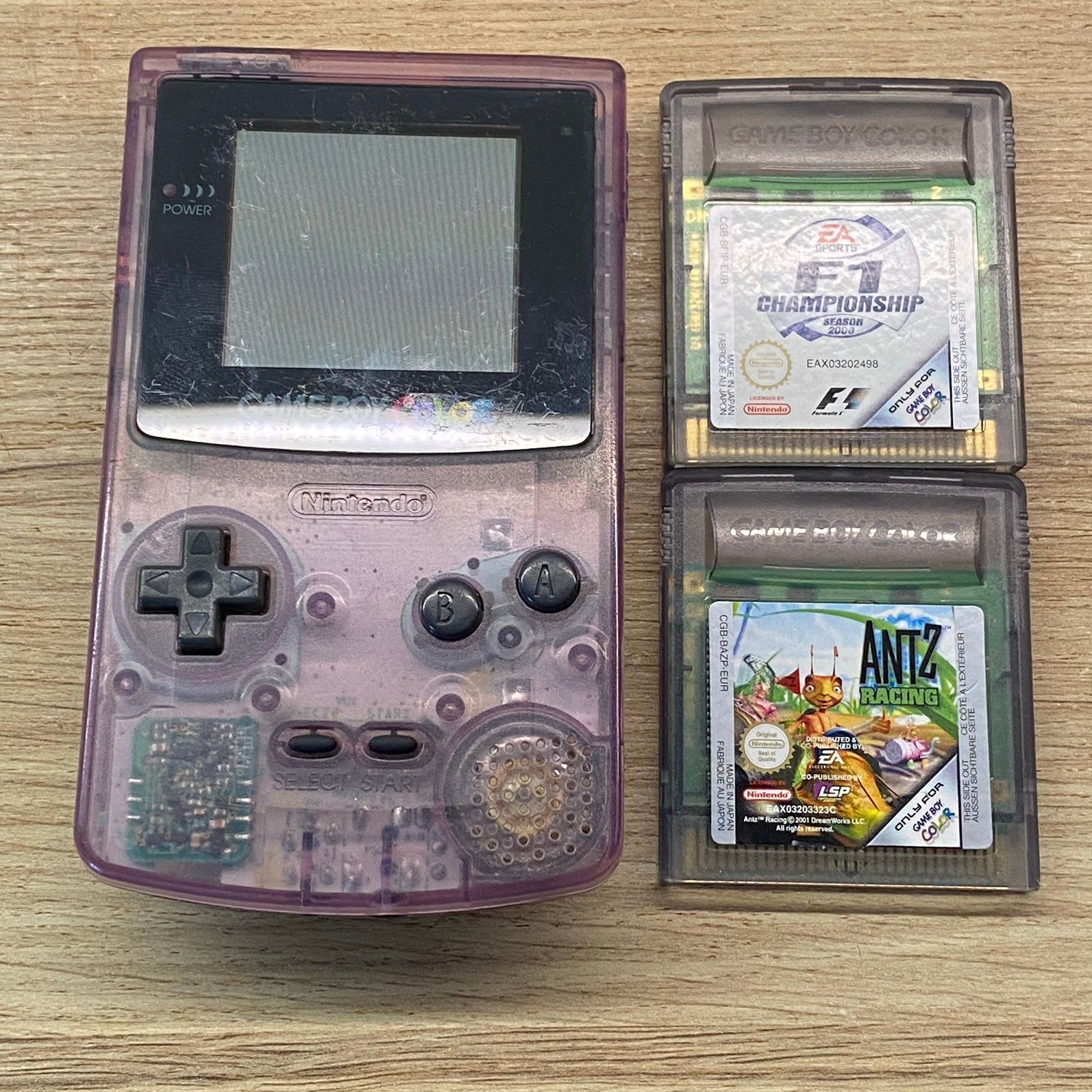 Game Boy Color Transparant, 2 spelletjes, Games en Spelcomputers, Ophalen of Verzenden, Zo goed als nieuw
