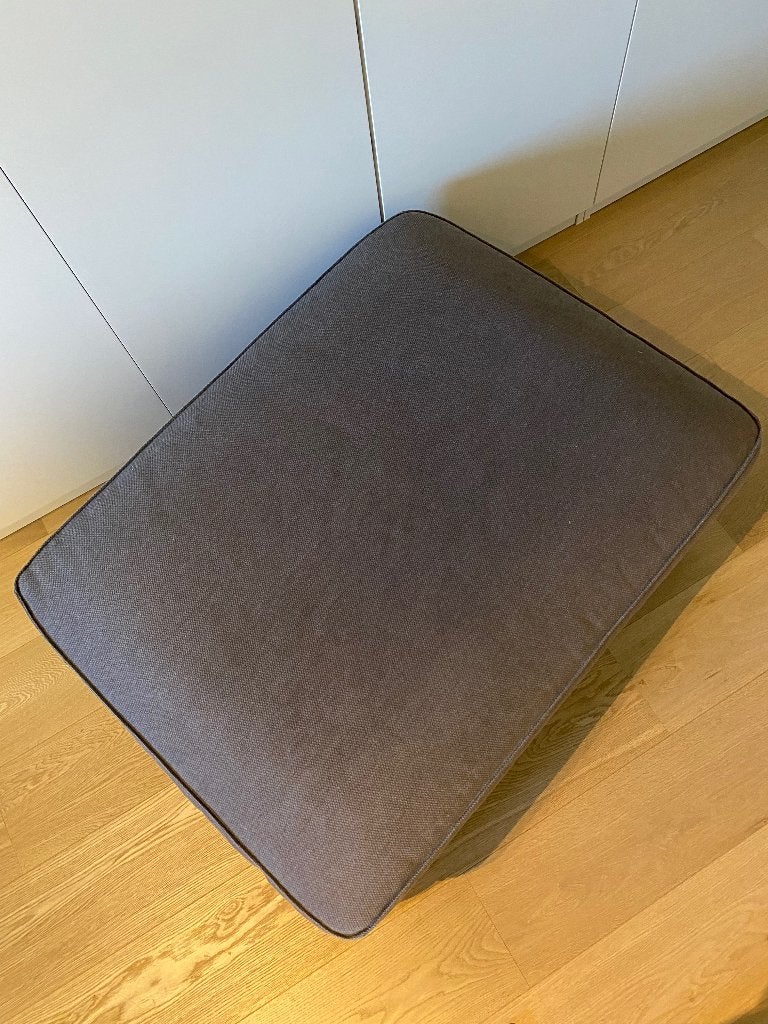Pouf de rangement IKEA anthracite, Maison & Meubles, Enlèvement, Utilisé, 50 à 75 cm, Rectangulaire