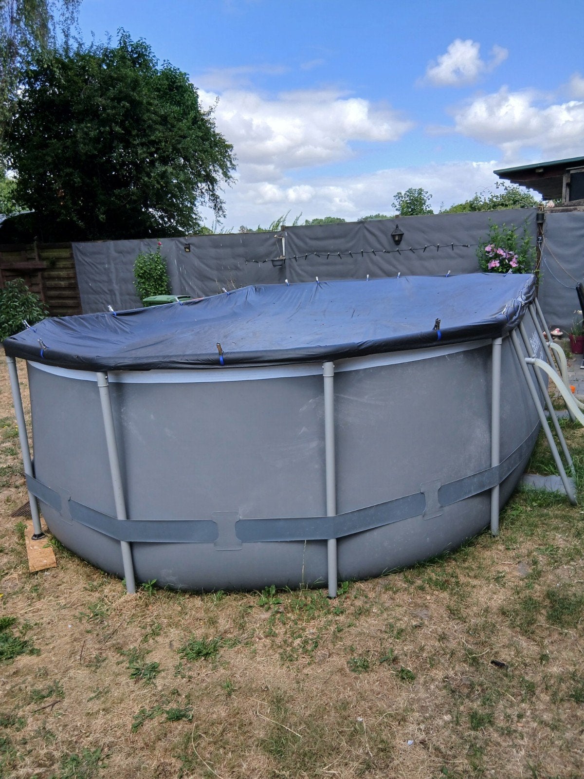 zwembad bestway power steel, Tuin en Terras, Ophalen, 80 tot 120 cm, 300 cm of meer, Zo goed als nieuw