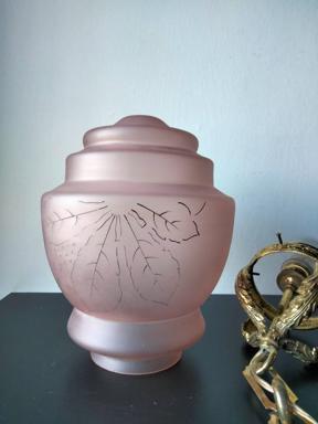 Art Deco hanglamp lamp verlichting, Antiek en Kunst, Ophalen