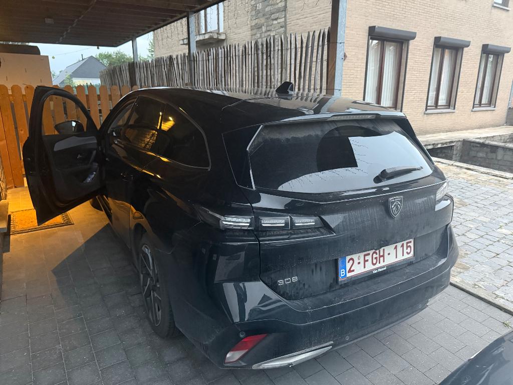 Peugeot 308 SW, Auto's, Peugeot, Automaat, Zwart, Start-stop-systeem, Leder en Stof