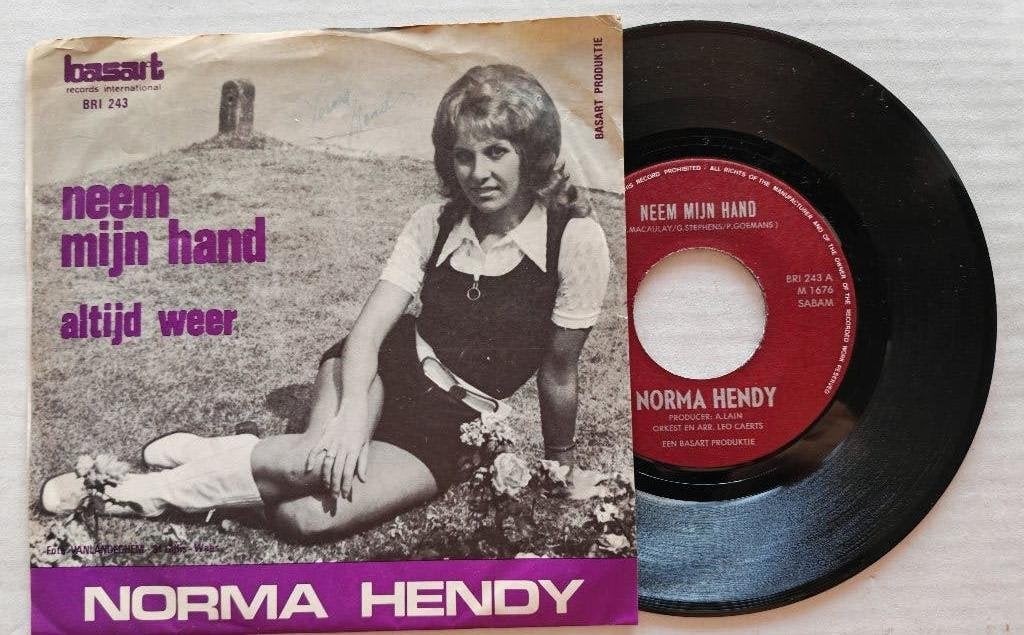 NORMA HENDY - Neem mijn hand (45t), Cd's en Dvd's, Vinyl Singles, Ophalen of Verzenden, Zo goed als nieuw, 7 inch, Nederlandstalig