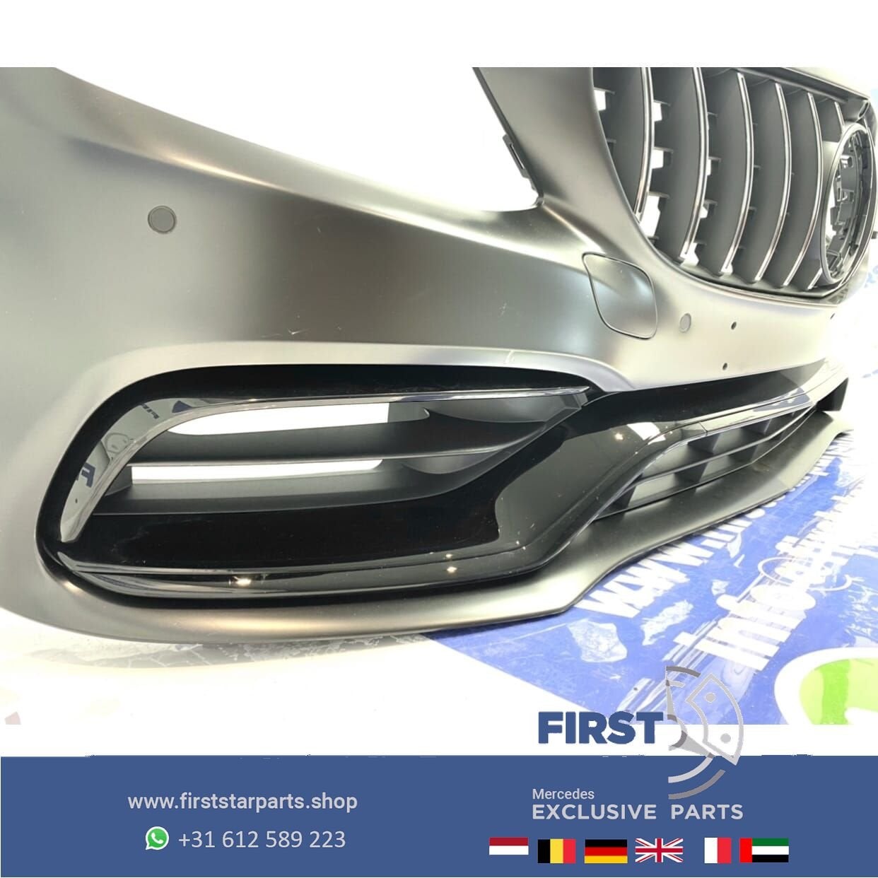 W205 C205 A205 FACELIFT C63 AMG VOORBUMPER COMPLEET +GT GRIL, Gebruikt, -, Voor, Ophalen of Verzenden