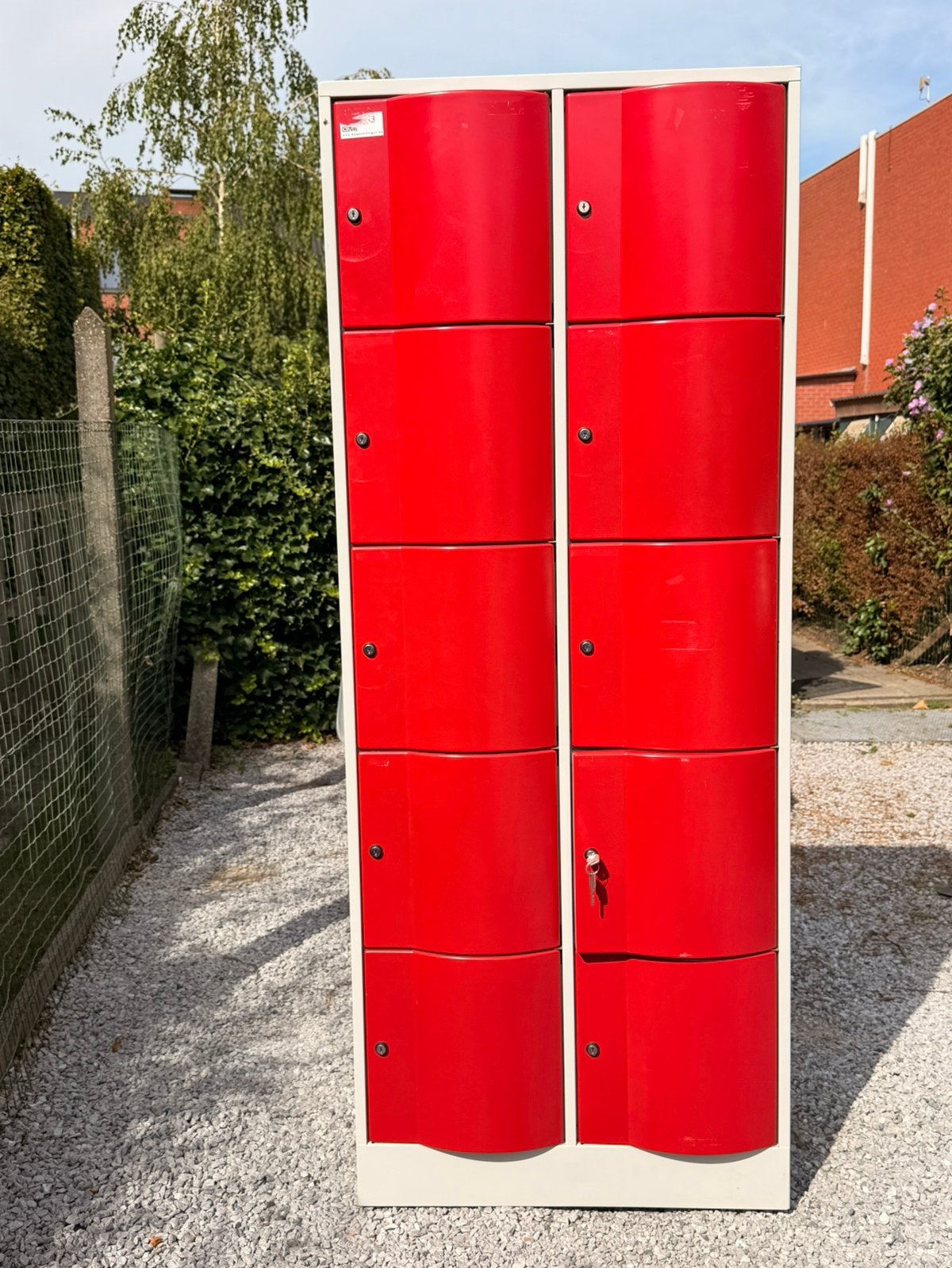 Rode lockerkast te koop, Huis en Inrichting, Ophalen, Gebruikt