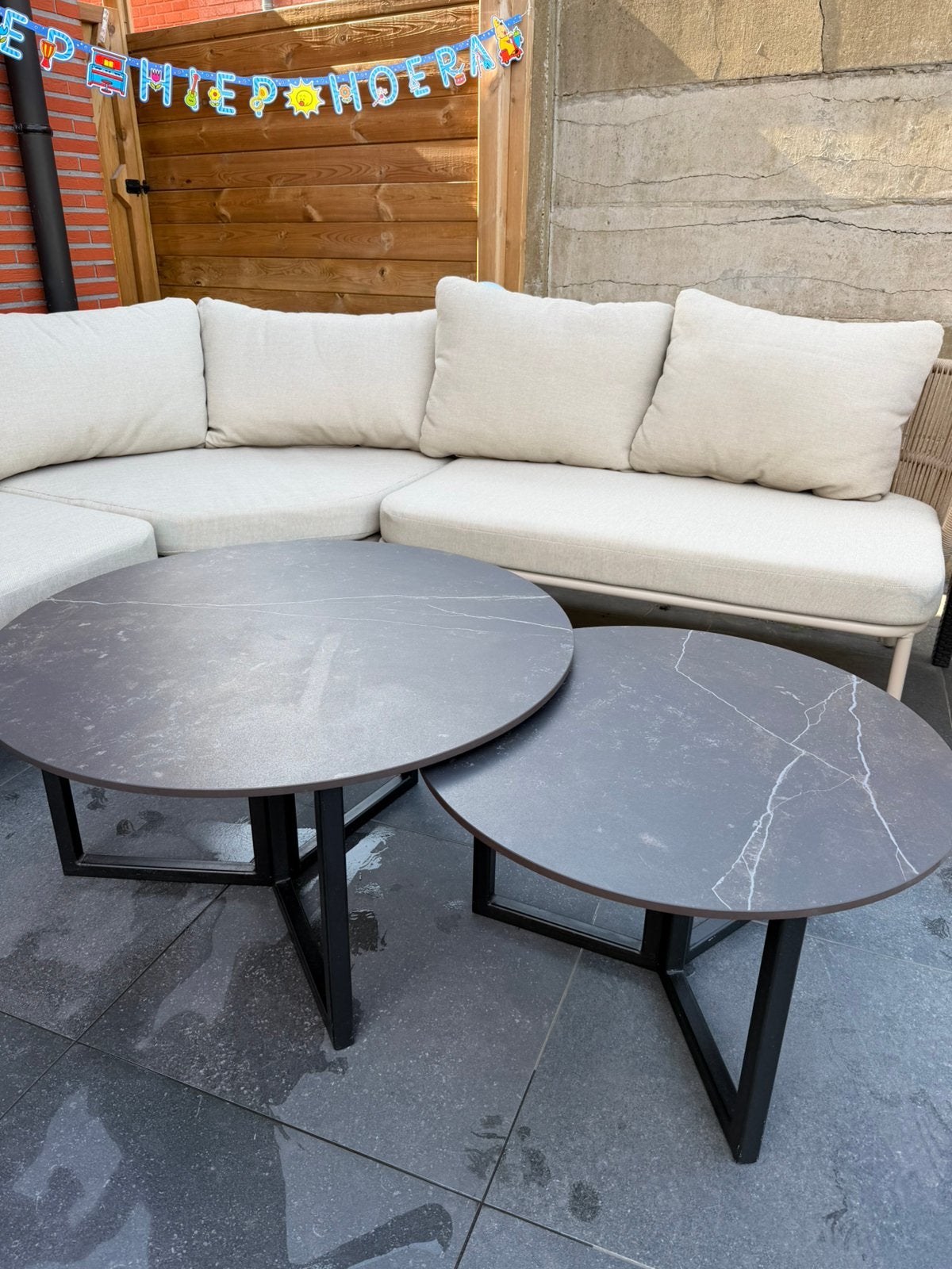 Salon tafel voor binnen, Huis en Inrichting, Ophalen, Overige materialen, Gebruikt, 50 tot 100 cm