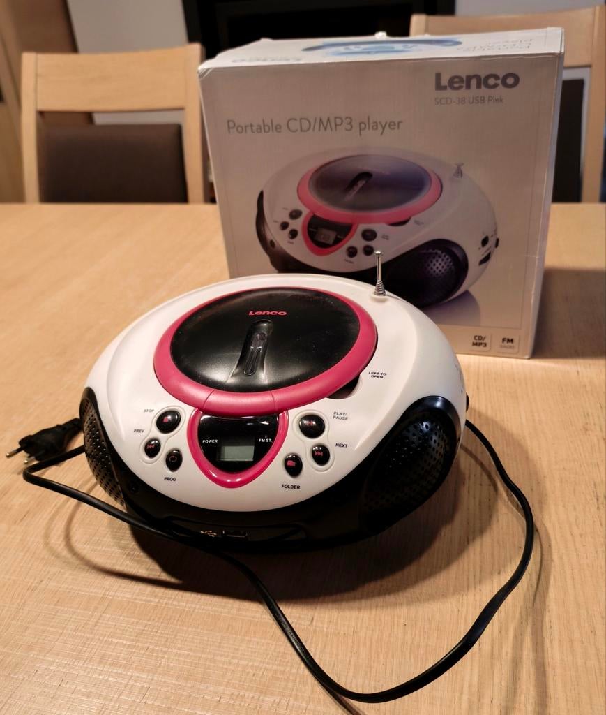 Lenco scd-38 usb pink livraison gratuite, TV, Hi-fi & Vidéo, Enlèvement, Radio