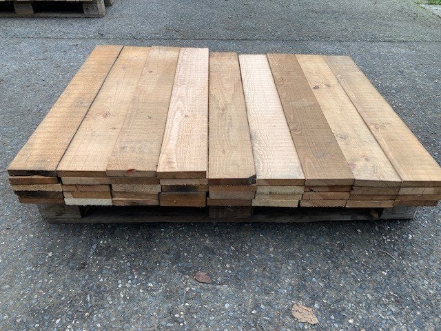 2 LOTEN PLANKEN  120€ VOOR ALLES, Ophalen, Gebruikt, Minder dan 25 mm, Grenen